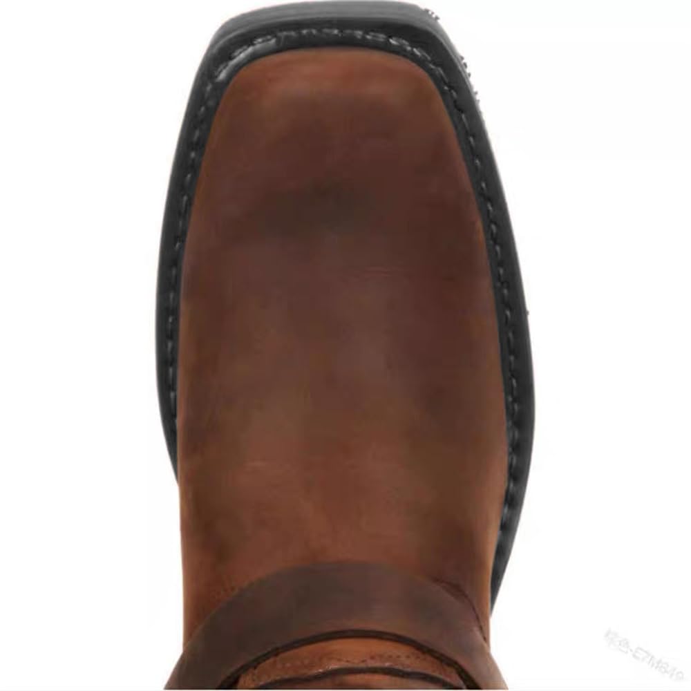 Men's Square Toe Embroidered Cowboy Boots A1092