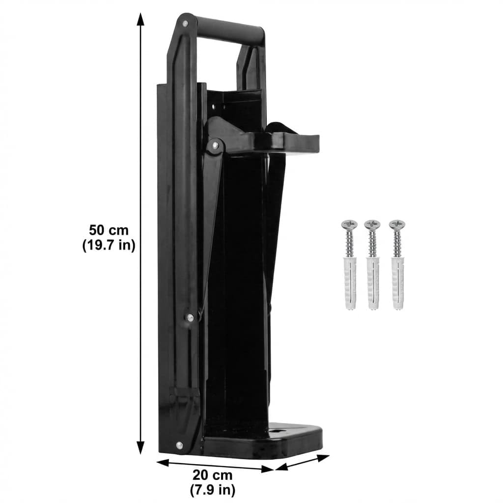 Heavy Duty Metal Can Crusher Bottle Crusher, Wall Mounted, Black R28946