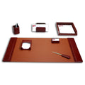 Leather 7-Piece Desk Set D893