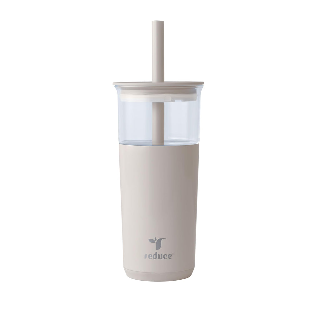 20oz Vacuum Insulated Glass Tumbler with Straw & Lid U439684