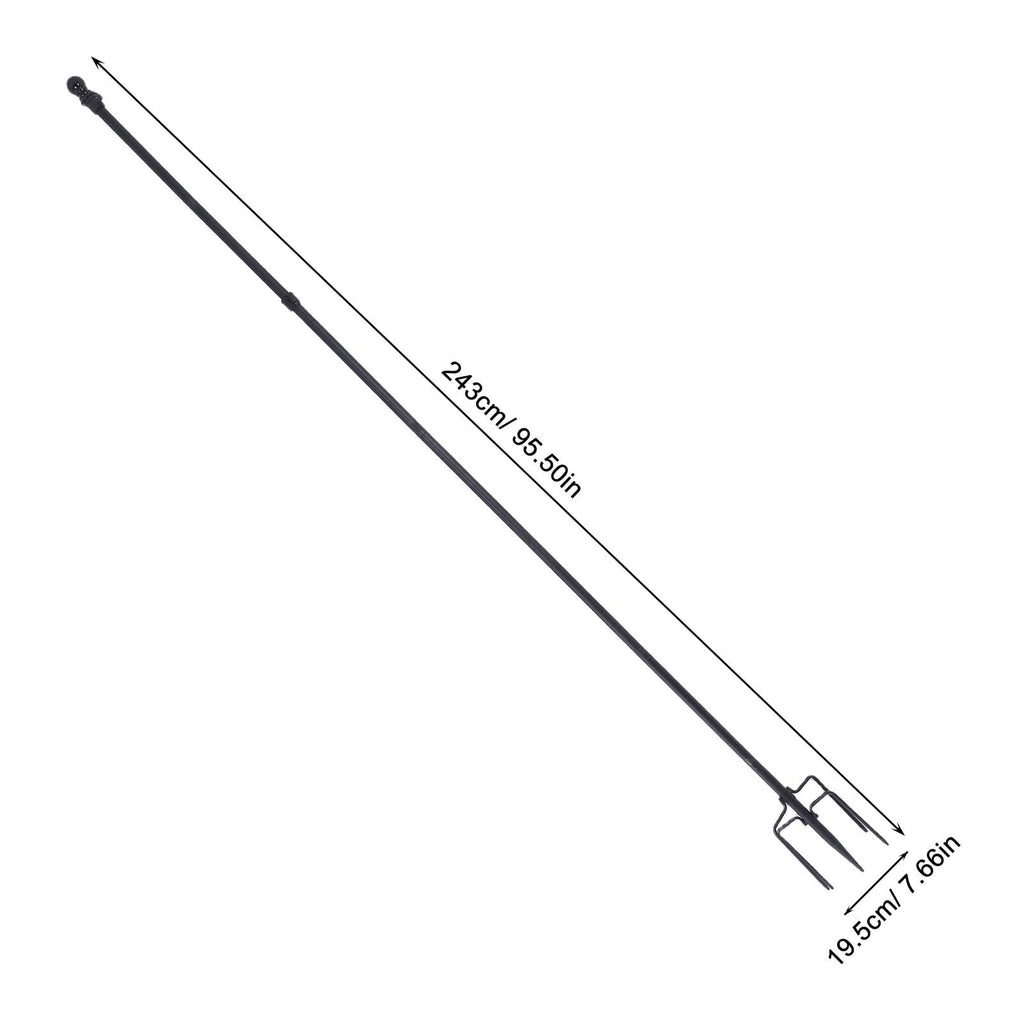 Stainless Steel Flag Pole Base with 5 Prongs Q3296