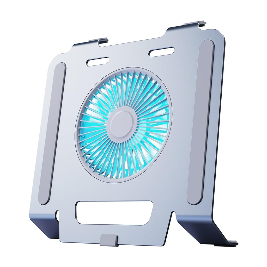 Aluminum Alloy Three Speed Regulation Light Desktop Fan Laptop Stand B465093