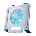 Aluminum Alloy Three Speed Regulation Light Desktop Fan Laptop Stand B465093