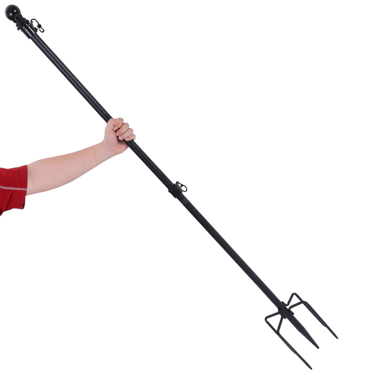 Stainless Steel Flag Pole Base with 5 Prongs Q3296