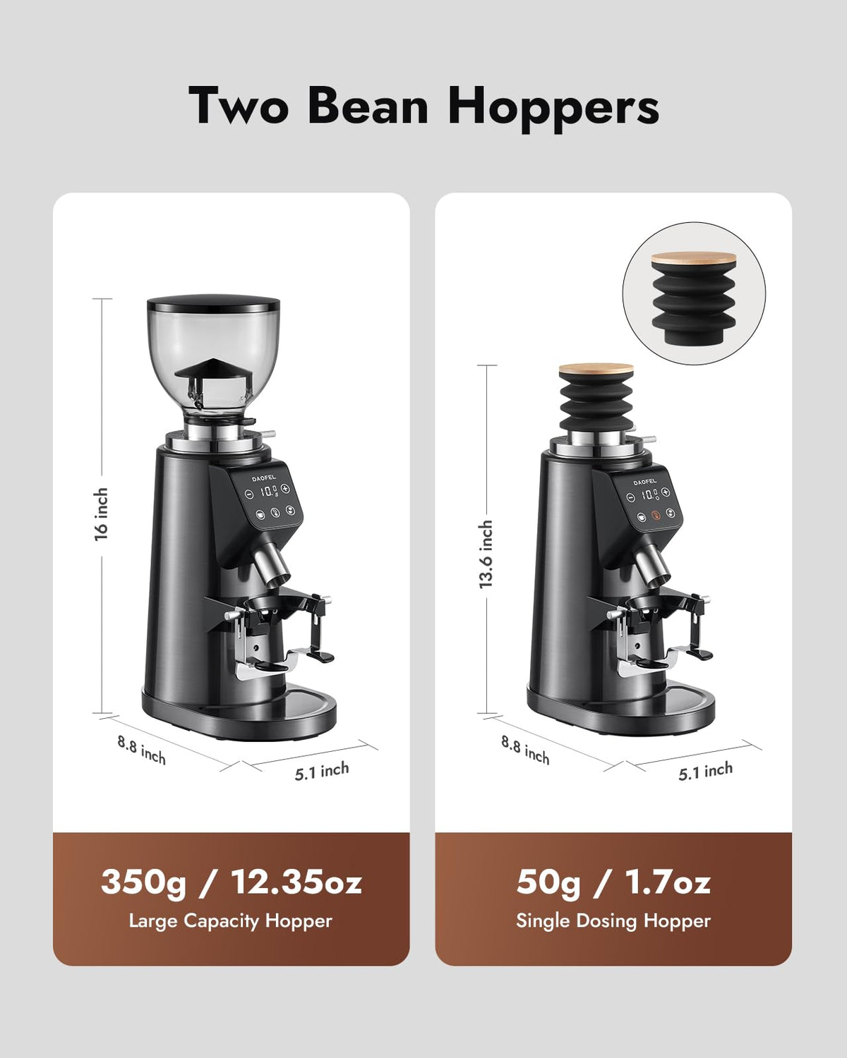 64MM Flat Burr Electric Coffee Grinder S950757