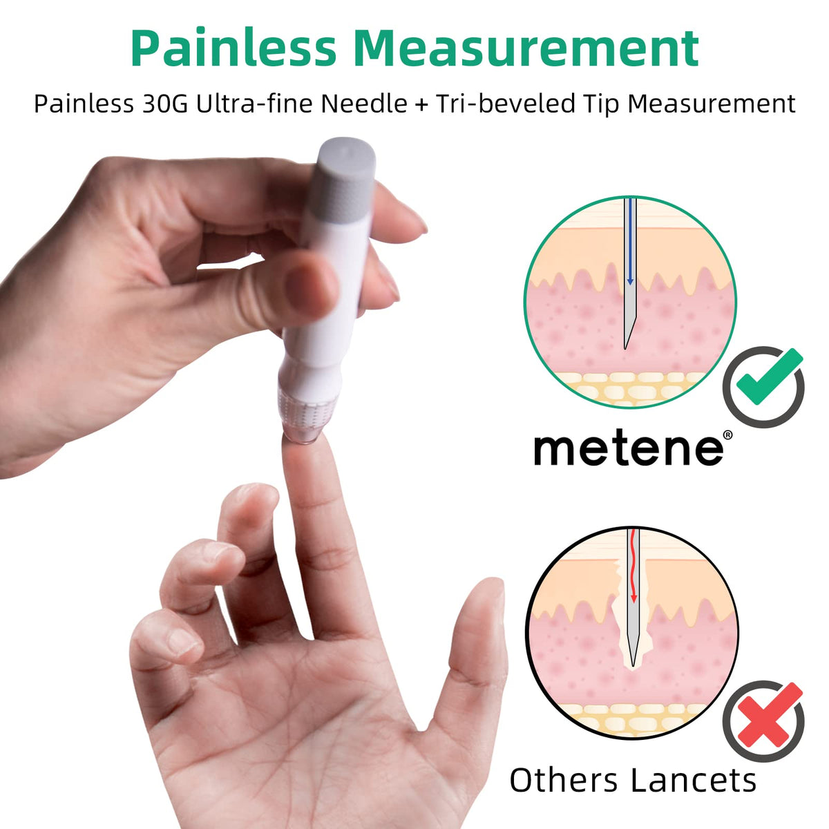 Blood Glucose Monitor Kit & Twist Top Lancets T6342