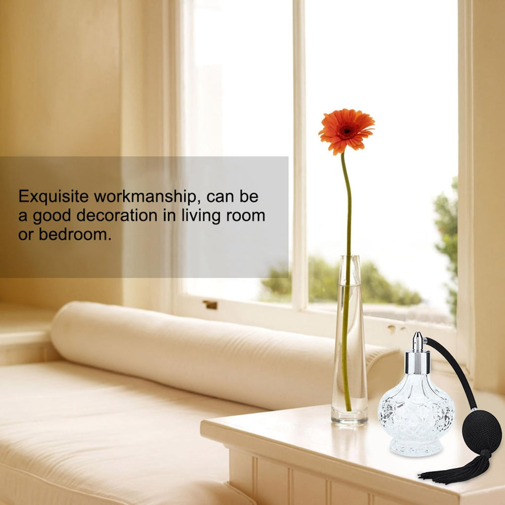 Glass Perfume Bottle Refill Spray Bottle Atomizer 80ml U758581