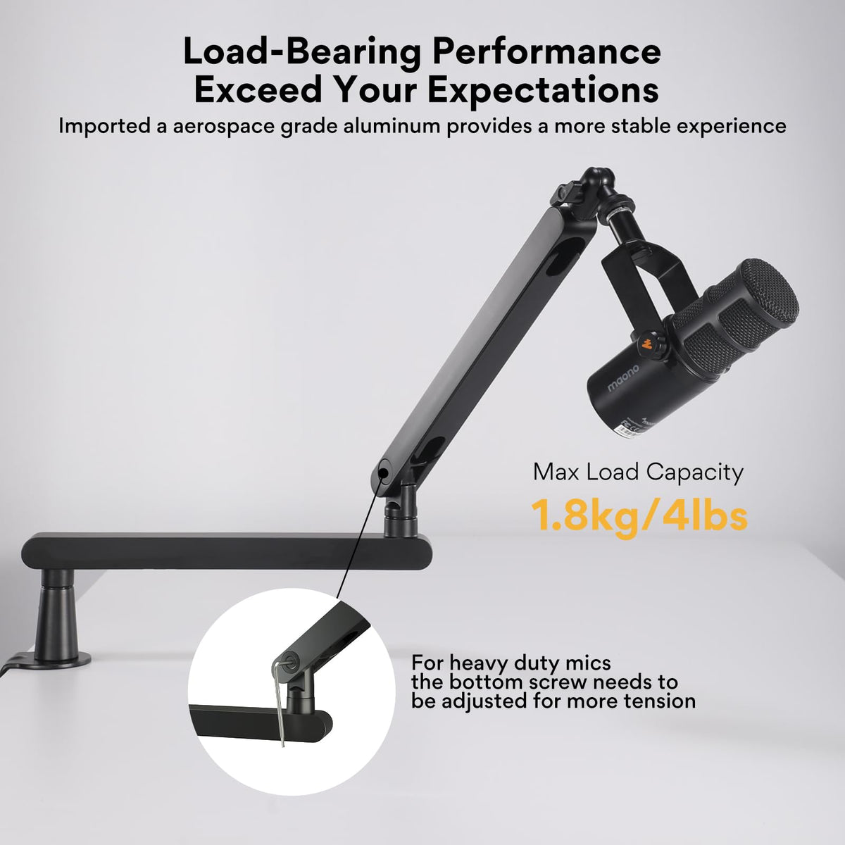 Wireless Gaming Microphone with Boom Arm U177632