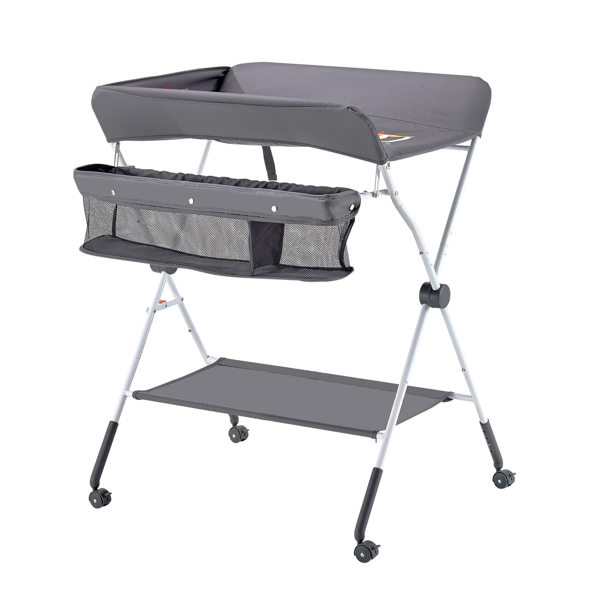 Foldable Baby Changing Table with Side Basket A705