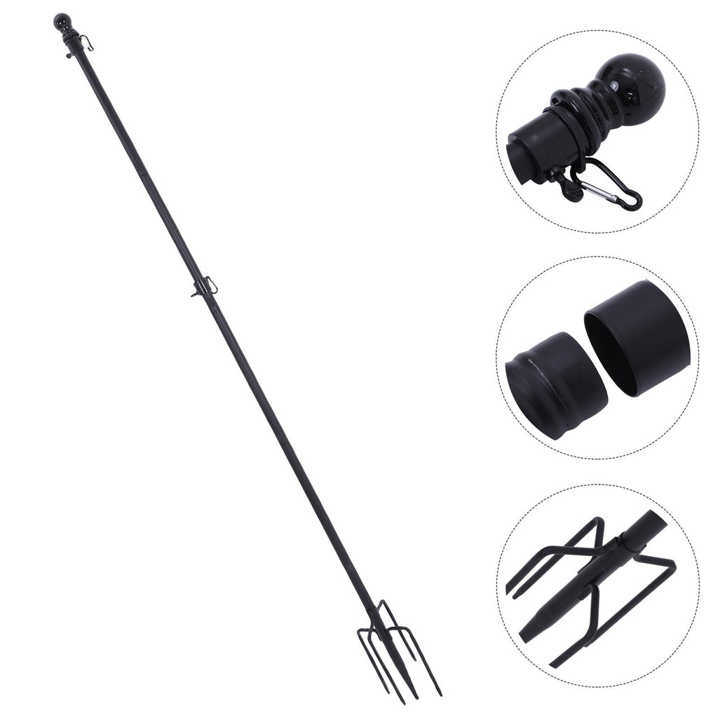 Stainless Steel Flag Pole Base with 5 Prongs Q3296