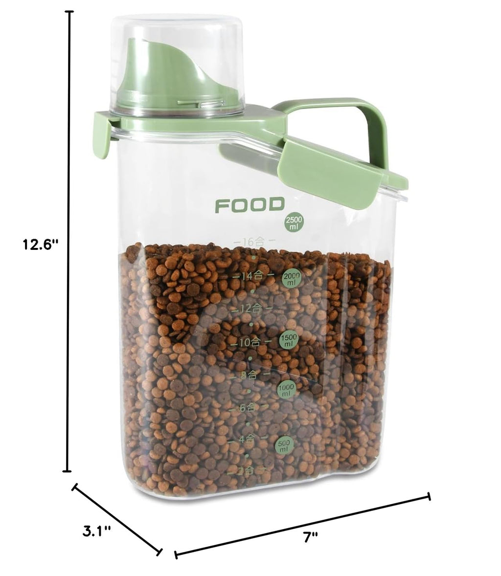Airtight Pet Food Storage Container with Measuring Cups G864546