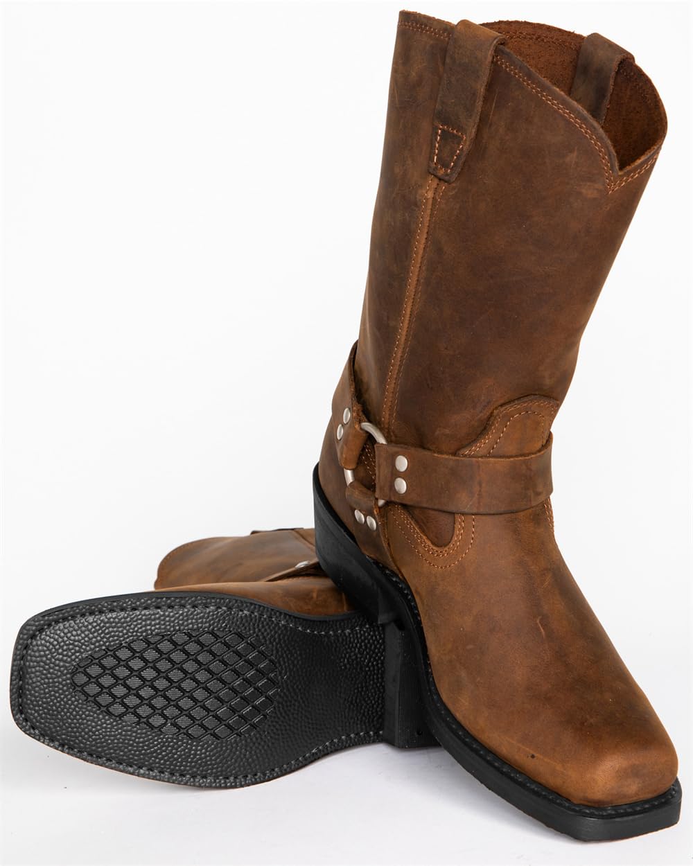 Men's Square Toe Embroidered Cowboy Boots A1092