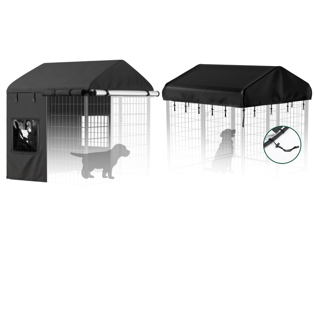 Dog Kennel Cover with 4 Windows J603642