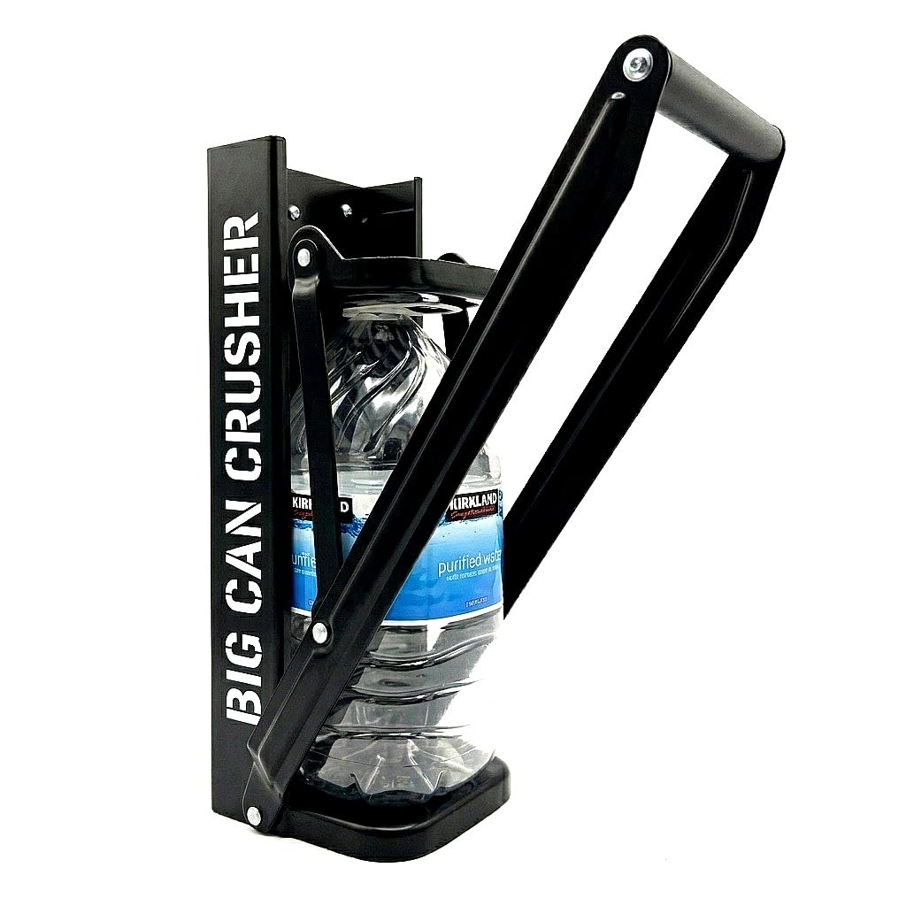 Heavy Duty Metal Can Crusher Bottle Crusher, Wall Mounted, Black R28946