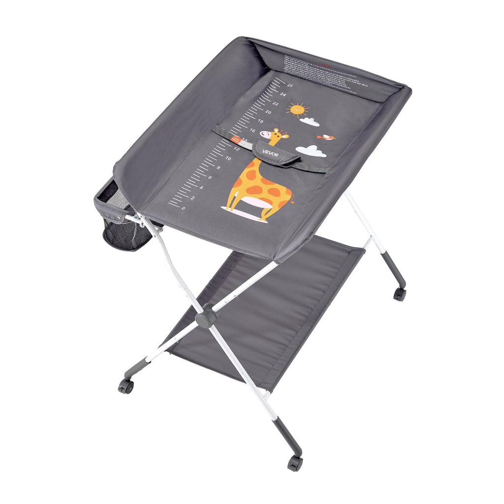 Foldable Baby Changing Table with Side Basket A705