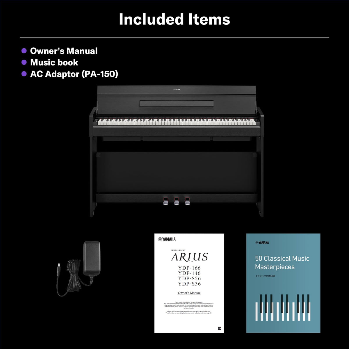 88-Key Weighted Digital Piano with 3-Pedal Unit in White Birch N5438