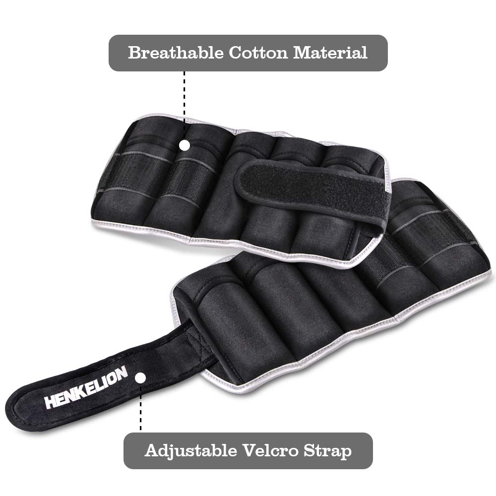 1 Pair Adjustable Ankle Weights Set Q6681