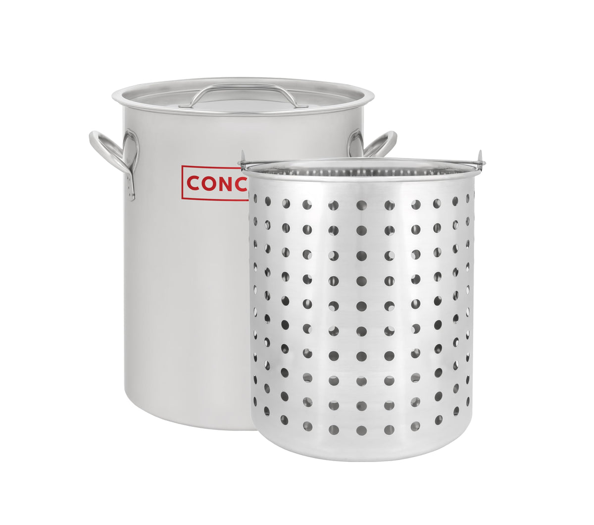 42 QT Stainless Steel Stock Pot with Basket H58348