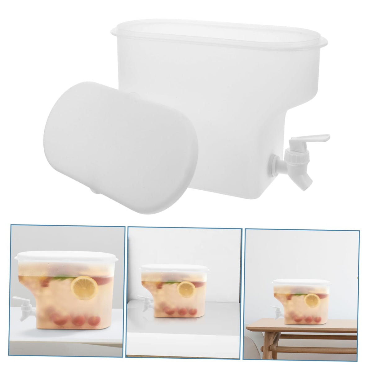 Water Jug with Faucet 3.5L PP Large Capacity Y423