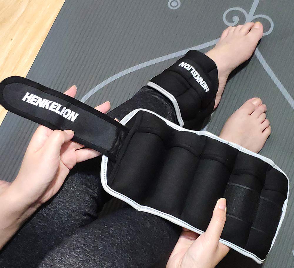 1 Pair Adjustable Ankle Weights Set Q6681