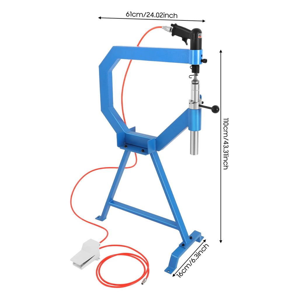 Pneumatic Planishing Hammer with 1", 2", 3" Anvil Dies Y5524