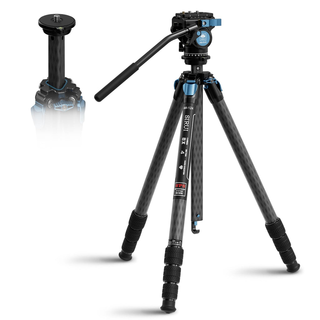 Carbon Fiber Camera Tripod with Fluid Head K56451