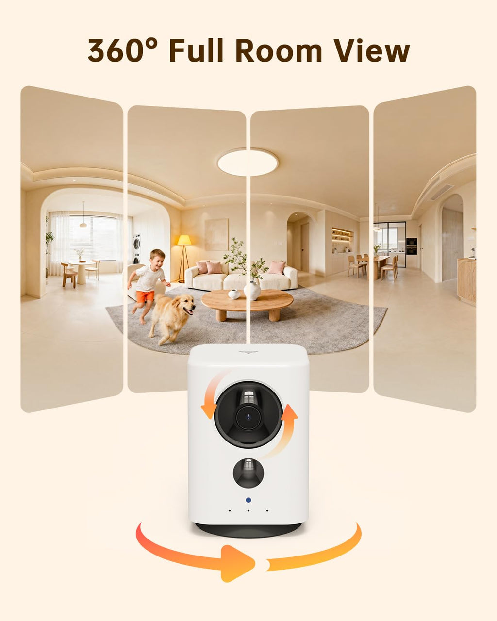 Battery Indoor Camera Wireless 5G/2.4G WiFi 2K F82111