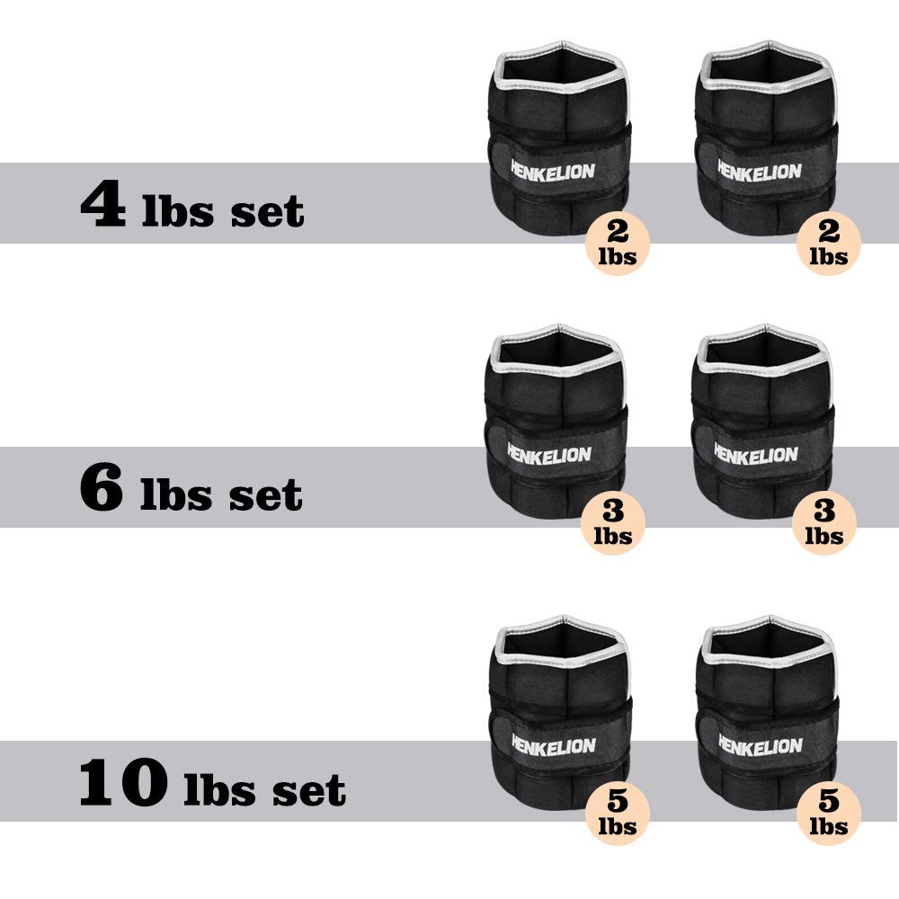 1 Pair Adjustable Ankle Weights Set Q6681