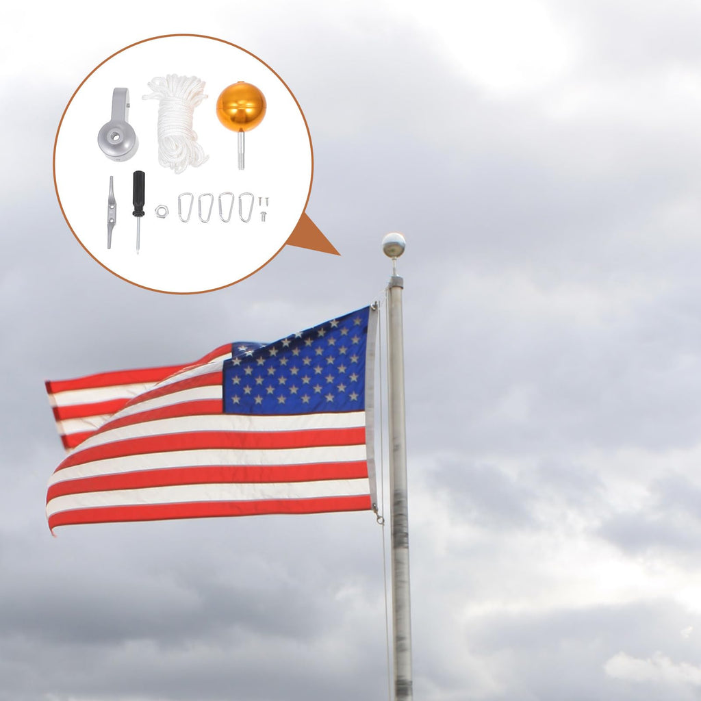Heavy Duty Flagpole Kit Metal Repair Parts E491