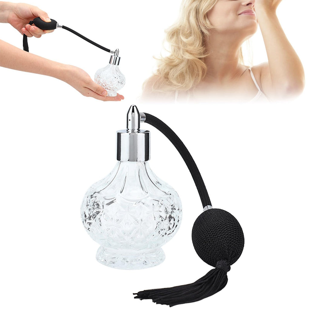 Glass Perfume Bottle Refill Spray Bottle Atomizer 80ml U758581