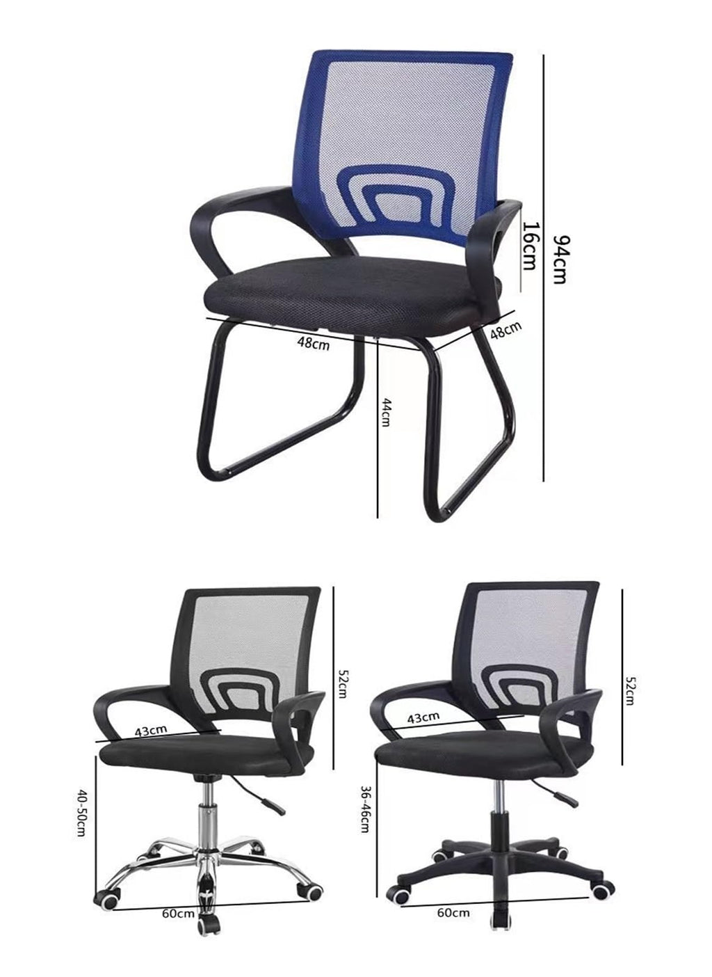 Orange Mesh Swivel Office Chair Z34041