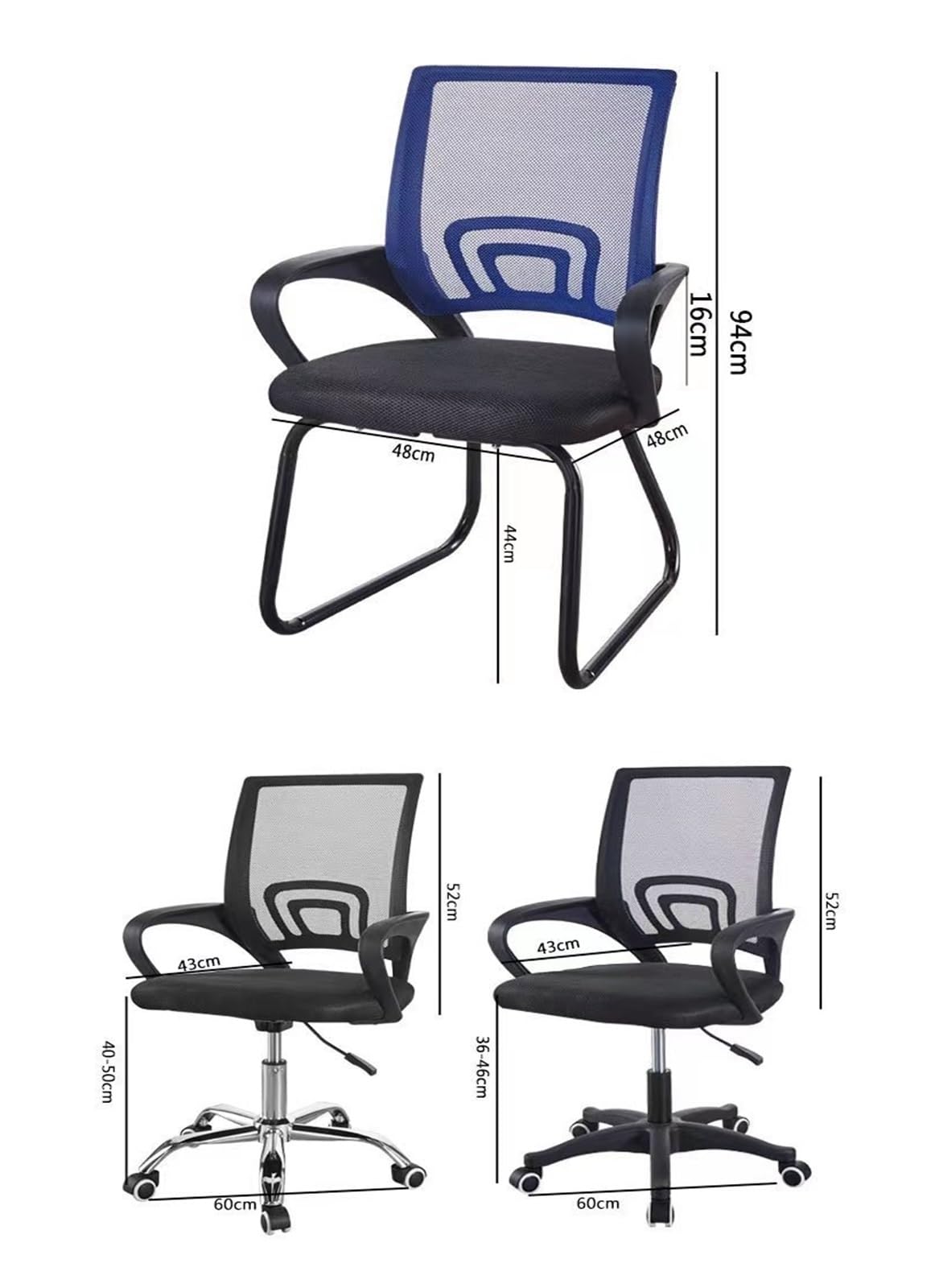 Orange Mesh Swivel Office Chair Z34041