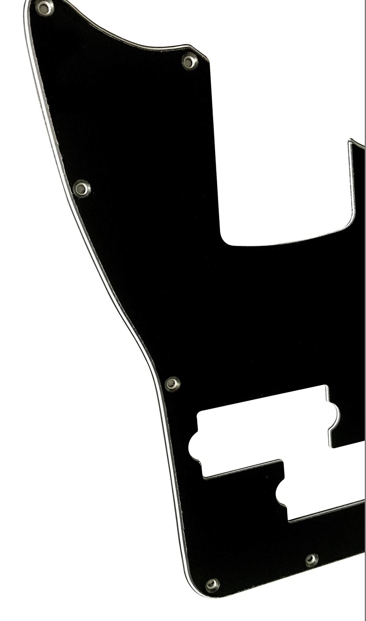 Black 3 Ply Short Scale Bass Guitar Pickguard L53087