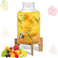 3 Gallon Glass Beverage Dispenser with Stand I142