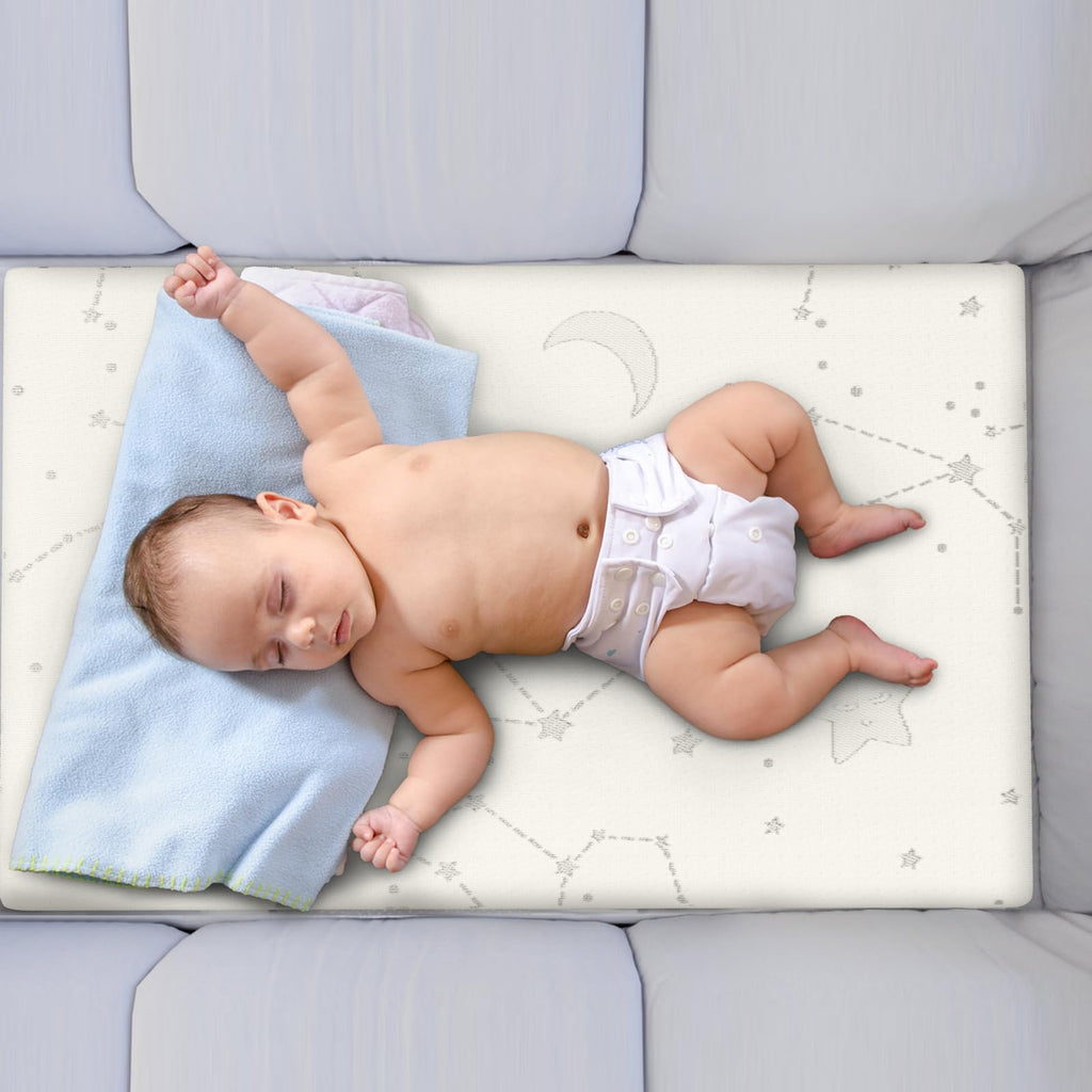 Bamboo Breathable 38x26 Waterproof Baby Mattress Topper with Strap U316
