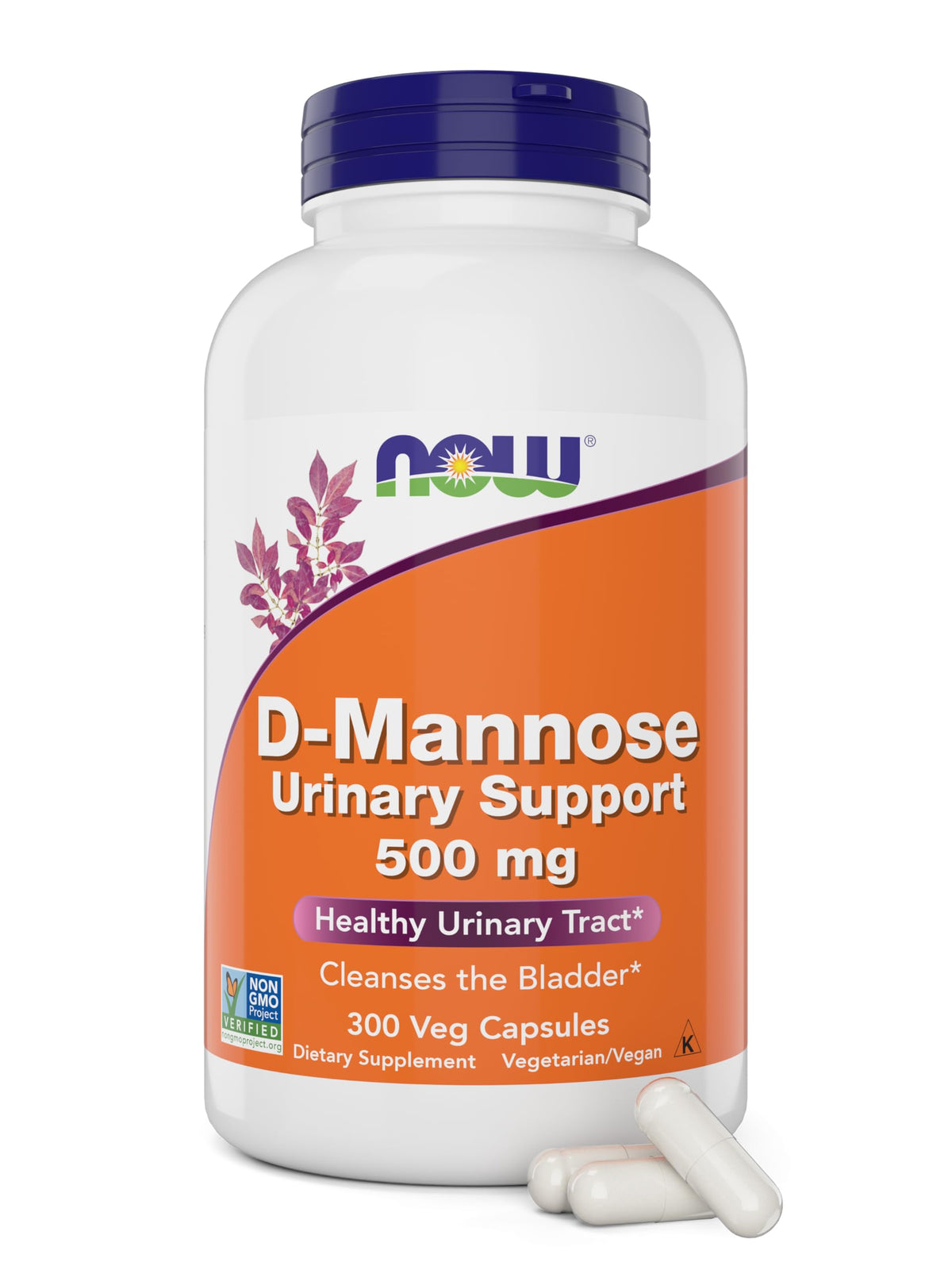 D-Mannose 500 mg 300 Capsules Vegan Supplement U7965