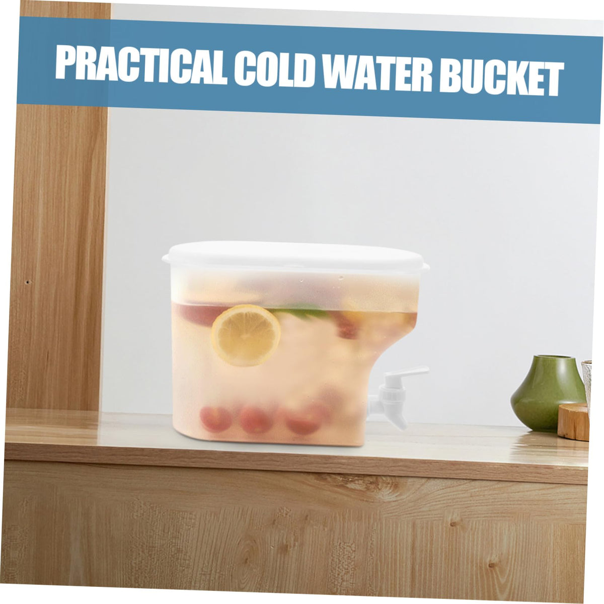 Water Jug with Faucet 3.5L PP Large Capacity Y423