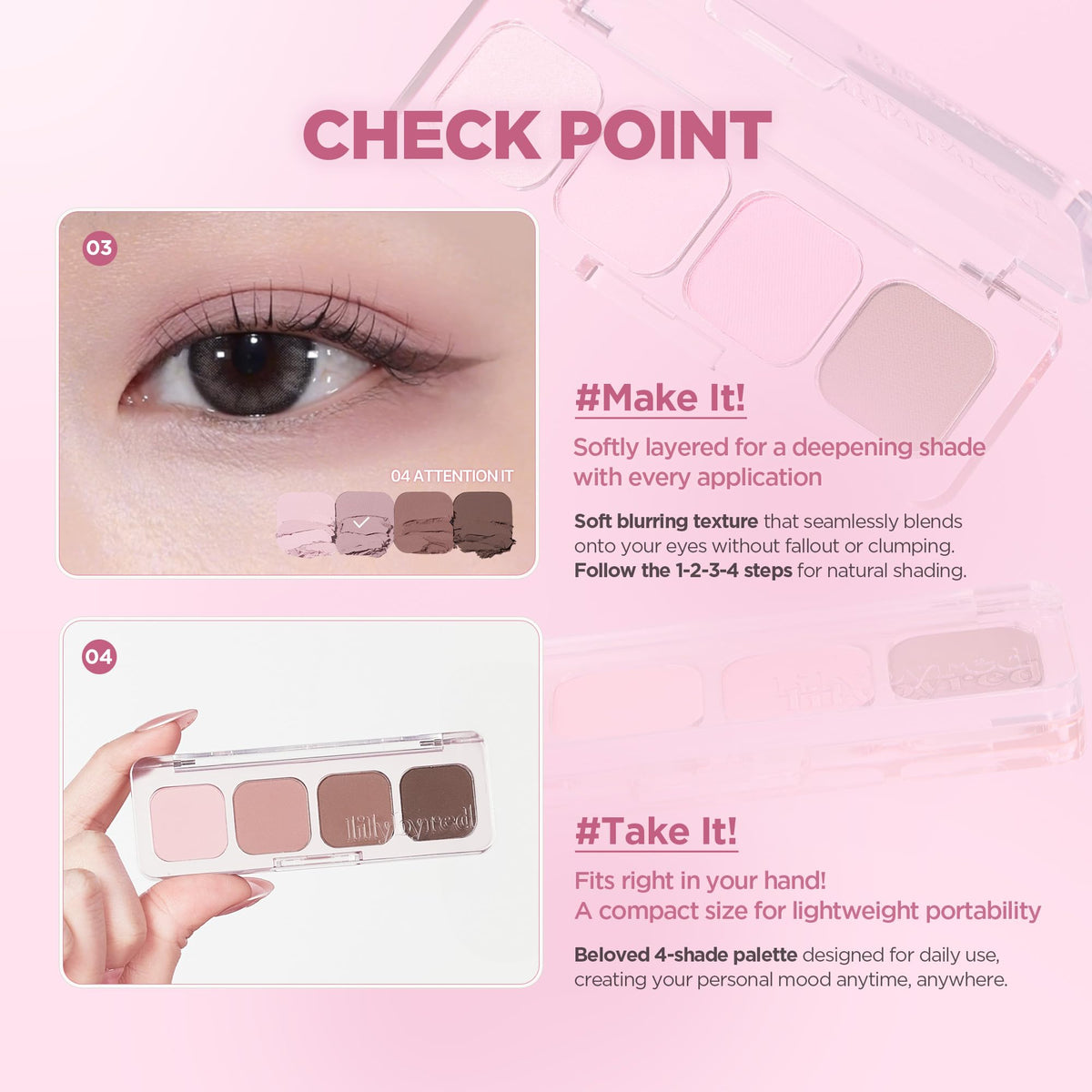 4-Shade Korean Eyeshadow Palette G843244