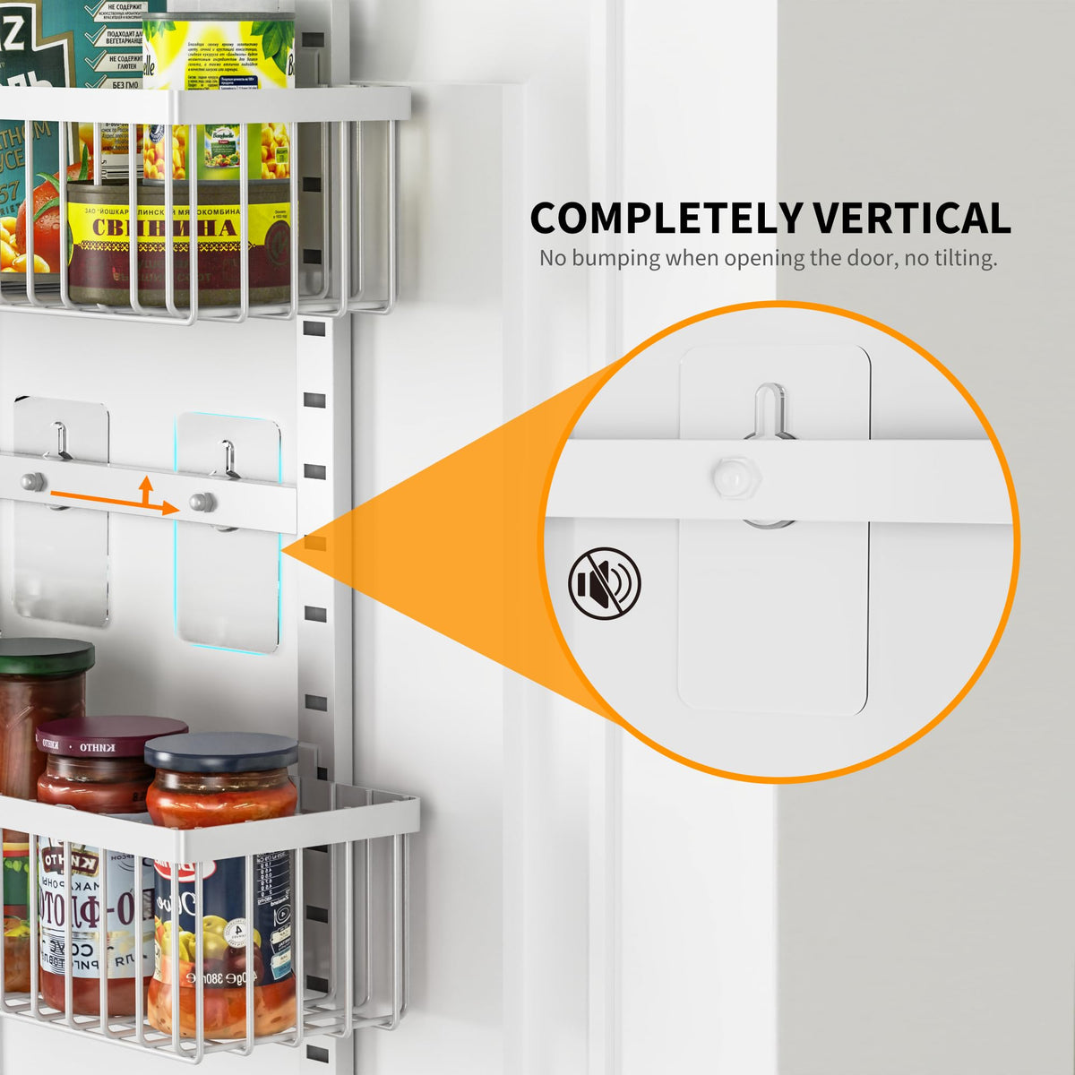White 9-Tier Over The Door Pantry Organizer L593488