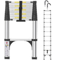 Telescoping Aluminum Ladder with Hooks I81707