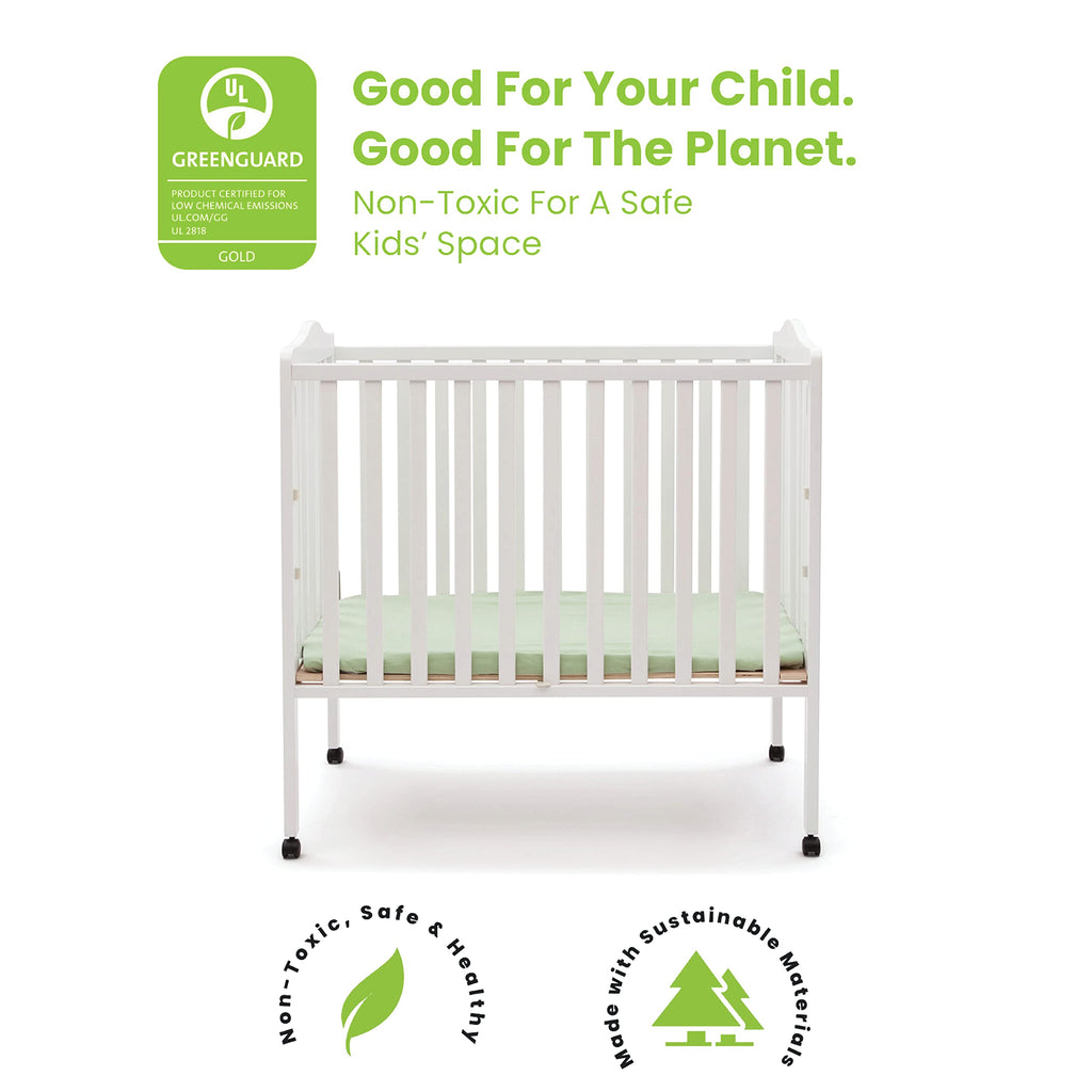 Folding Portable Mini Baby Crib with Mattress J1771
