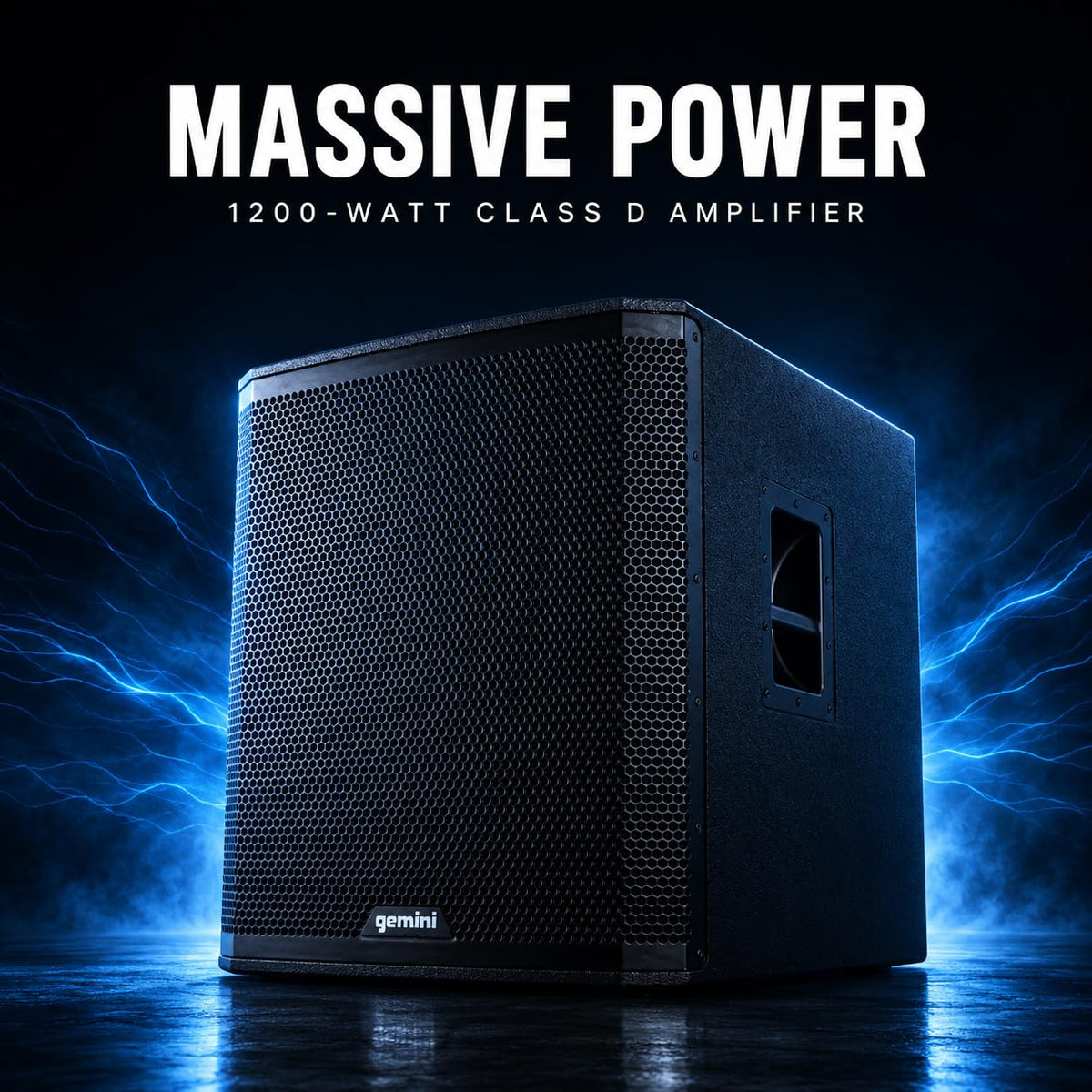 18" Powered Subwoofer, 1200 Watts, Bluetooth TWS P74862