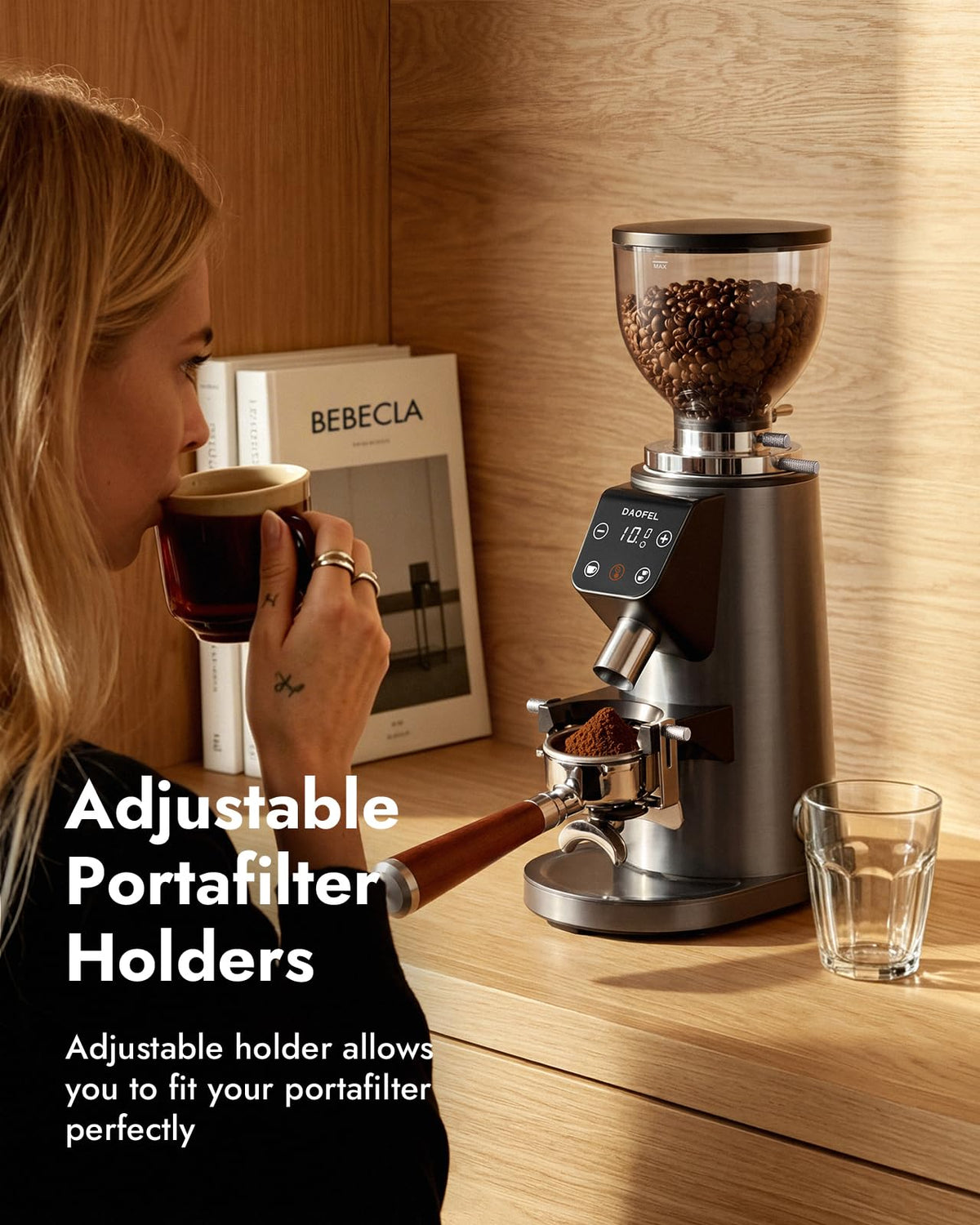 64MM Flat Burr Electric Coffee Grinder S950757