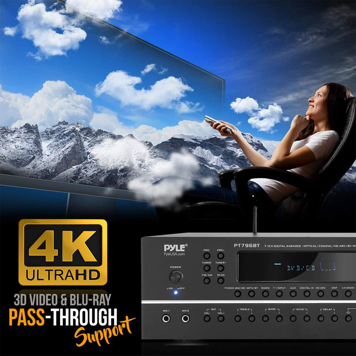 7.1-Channel Bluetooth Stereo Amplifier X717