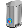 13.2 Gallon Stainless Steel Step Trash Can O845069
