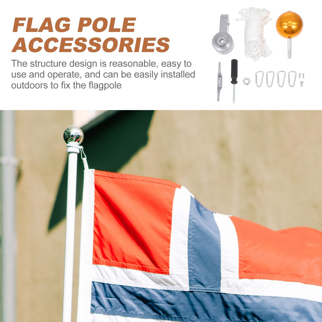 Heavy Duty Flagpole Kit Metal Repair Parts E491