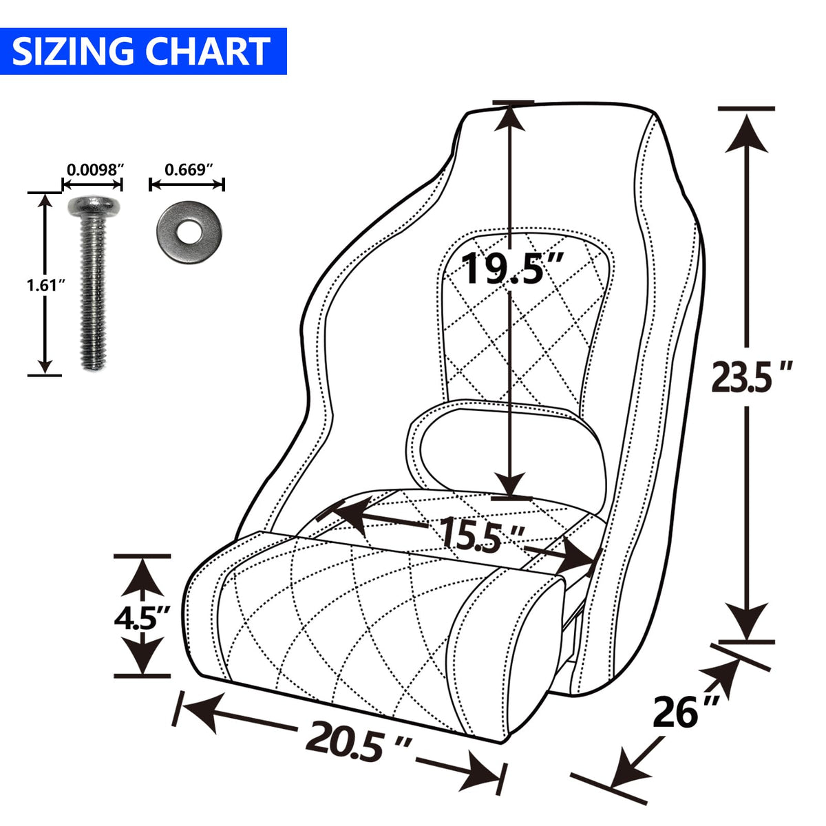 Captains Bucket Seat with Seat Cover M7042
