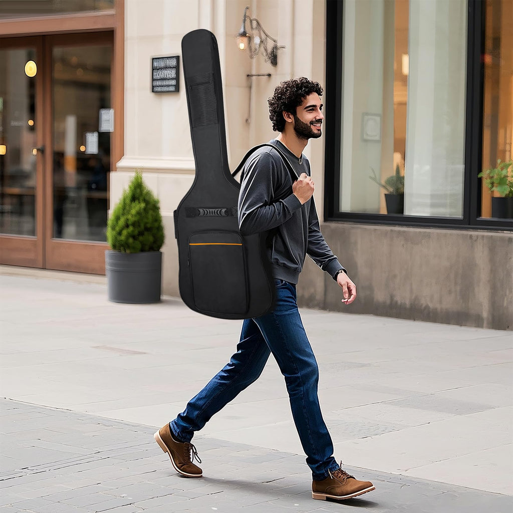 Black Padded Waterproof Bass Guitar Bag I171976