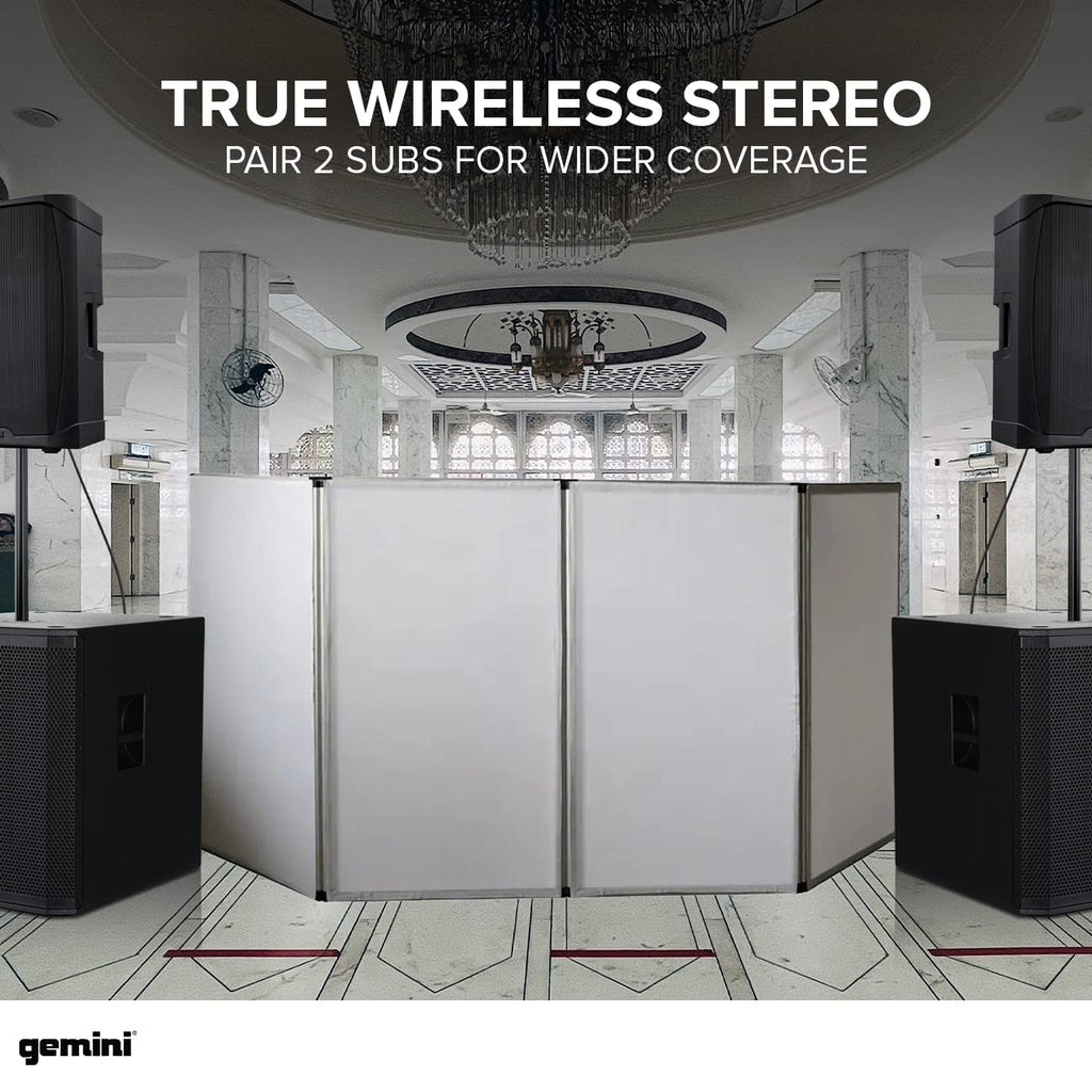 18" Powered Subwoofer, 1200 Watts, Bluetooth TWS P74862