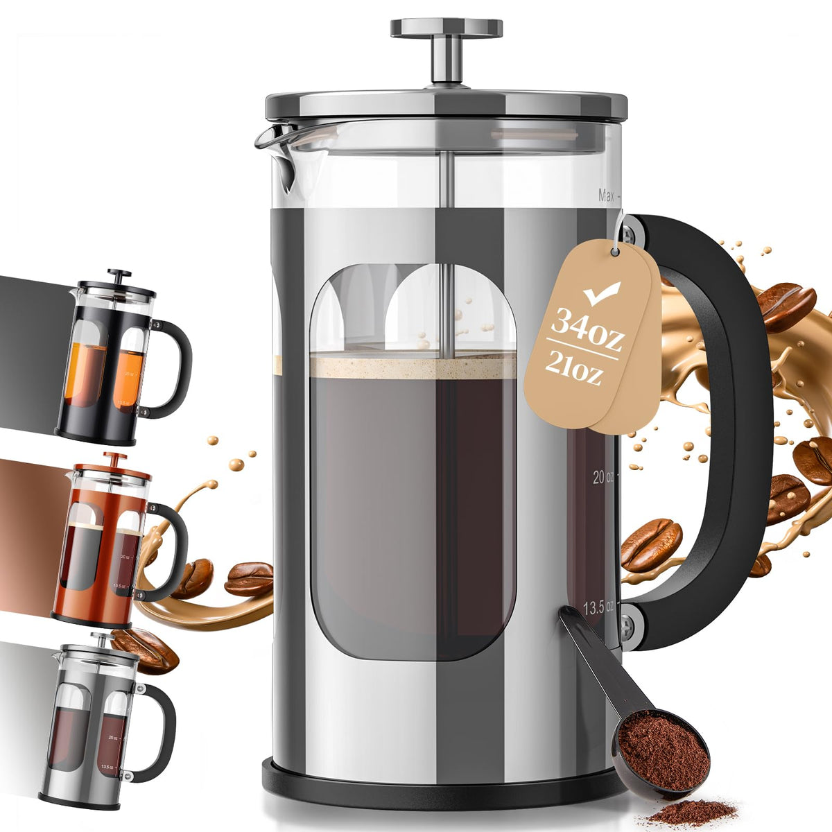 34oz French Press Coffee Maker M26865